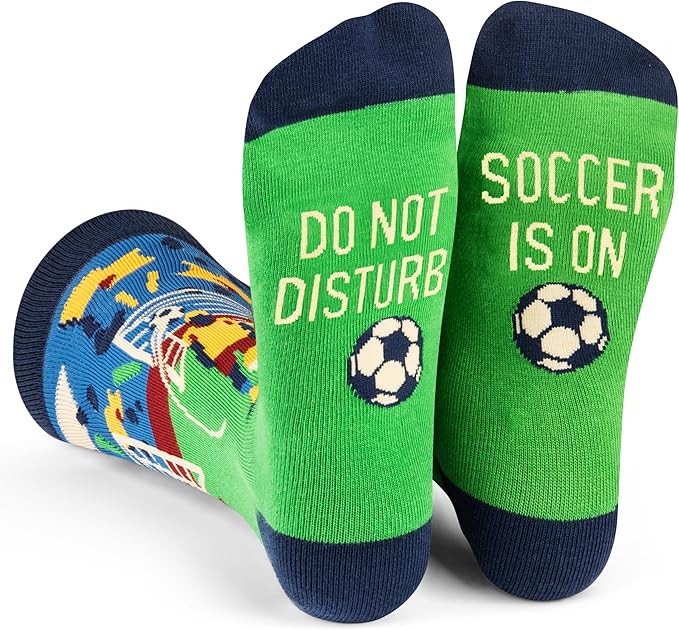 Lavley Funny Socks for Sports Fans and Players - Cool Novelty Gifts for Men, Women, & Teens