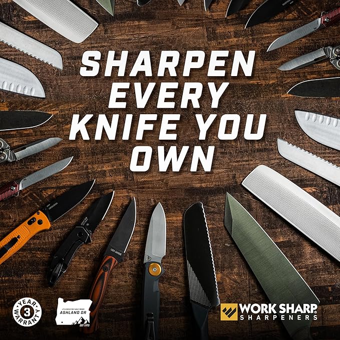 Work Sharp Precision Adjust Set Knife Sharpener value combo gift bundle with a Pivot Knife Sharpener