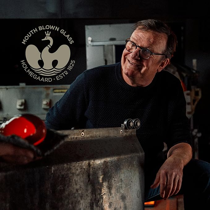 Holmegaard Cabernet Burgundy Glass, Clear, 9.6" H x 4.1" D, 23.3 oz, Set of 6, Designed by Peter Svarrer, Gift Box Included