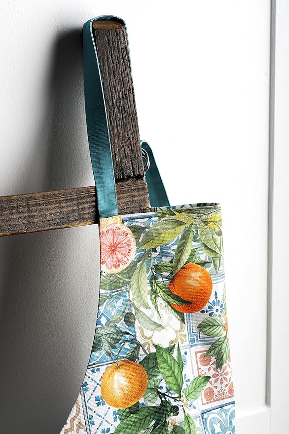 Maison d' Hermine 100% Cotton Apron for women with Pocket Kitchen Chef Apron for Men Cooking Gardening Server Waitress