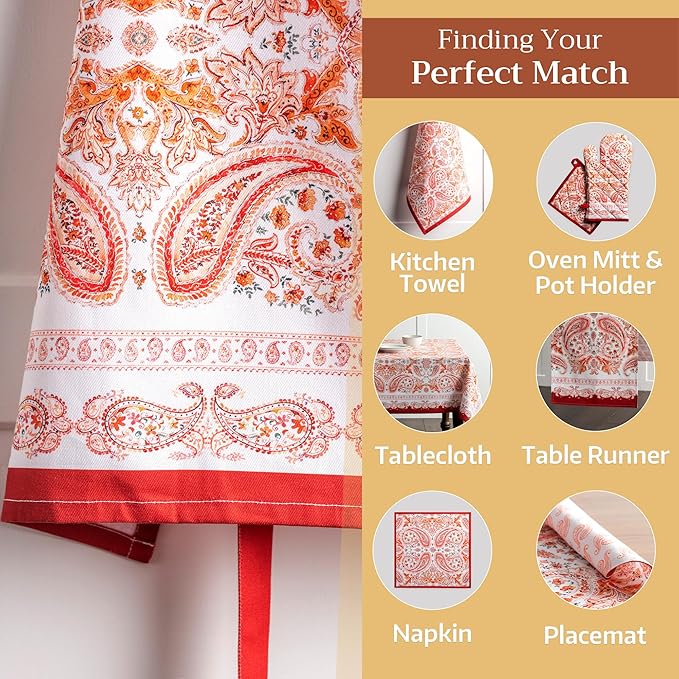 Maison d' Hermine 100% Cotton Apron for women with Pocket Kitchen Chef Apron for Men Cooking Gardening Server Waitress