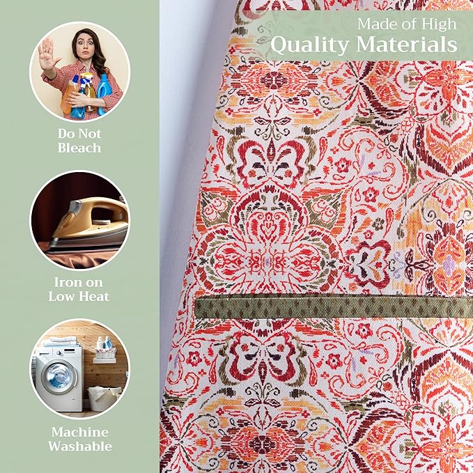 Maison d' Hermine 100% Cotton Apron for women with Pocket Kitchen Chef Apron for Men Cooking Gardening Server Waitress