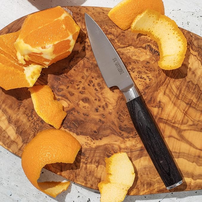 Yatoshi Kitchen Knife Set - 3 Piece, Ultra Sharp High Carbon Stainless Steel, Full Tang