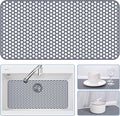 Silicone Sink Protectors for Kitchen Sink - 28.3"x 15.7" Kitchen Protector Mat Accessory, Non-Slip Heat Resistant Mat for Bottom of Farmhouse Stainless Steel Porcelain