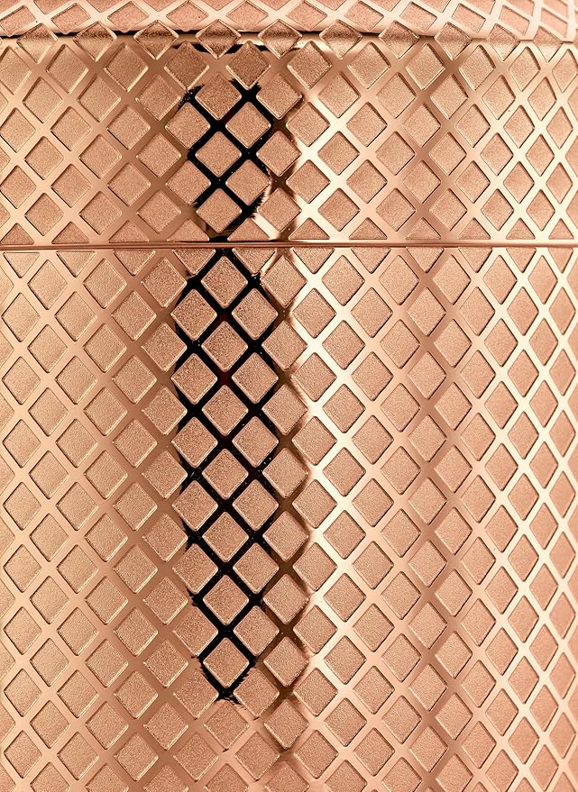 Barfly 3-Piece Diamond Lattice Etch Japanese Cocktail Shaker Set (24 Oz/700ml), Copper Plated