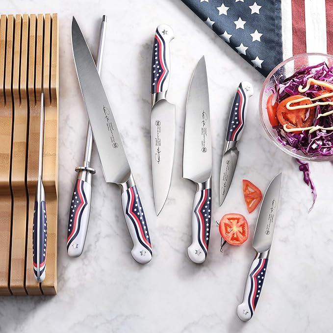 Cangshan United Series 1026115 Swedish 14C28N Steel Forged 2-Piece Starter Knife Set, 8-Inch Chef's Knife and 3.5-Inch Paring Knife