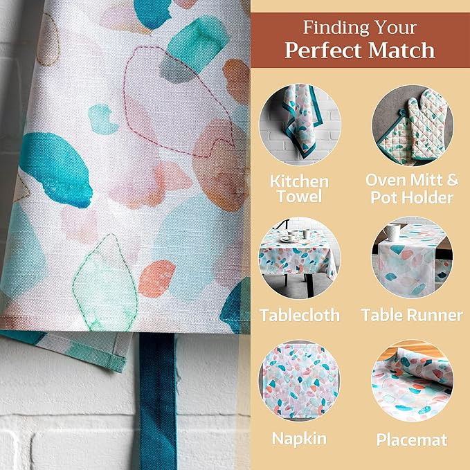 Maison d' Hermine 100% Cotton Apron for women with Pocket Kitchen Chef Apron for Men Cooking Gardening Server Waitress