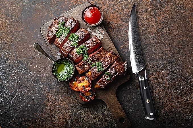 Oxford CHEF Boning (Fillet) Knife 6.5 inch Best Damascus- Japanese- VG10 Super Steel 67 Layer High Carbon Stainless Steel-Razor Sharp, Stain & Corrosion Resistant, Awesome Edge Retention