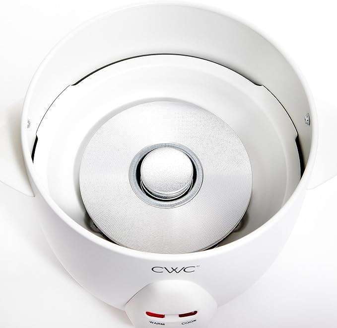 COOK WITH COLOR 6 Cup Rice Cooker 300W - Effortless Cooking and Perfectly, Cooks 3 Cups of Raw Rice for 6 Cups of Cooked Rice, Cream