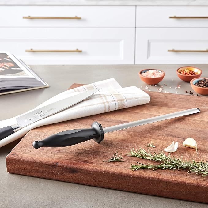 Mercer Culinary-M15910 Diamond Honing Steel, 10 Inch,Black