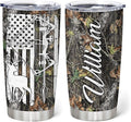 Hyturtle Personalized Hunting Gifts For Men - Deer Hunting Camo Tumbler 20Oz Travel Coffee Stainless Steel - Fathers Day Hunting Gift For Dad, Him, Boy, Husband, Hunters From Son, Wife On Birthday
