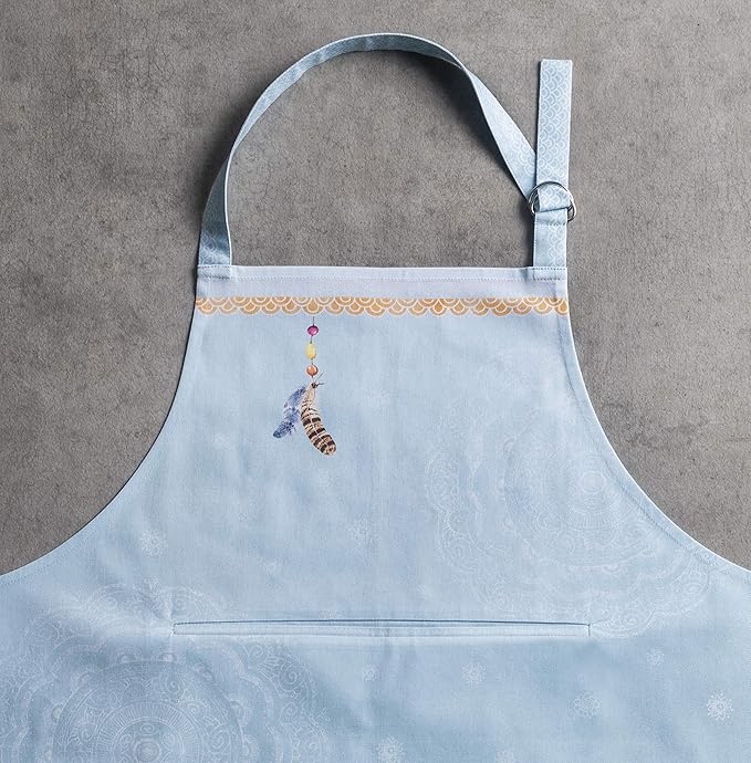 Maison d' Hermine 100% Cotton Apron for women with Pocket Kitchen Chef Apron for Men Cooking Gardening Server Waitress